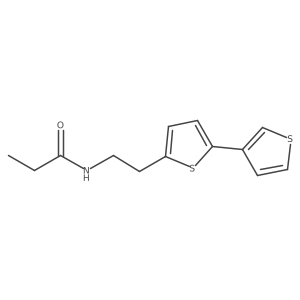 N-(2-([2,3'-bithiophen]-5-yl)ethyl)propionamide结构式