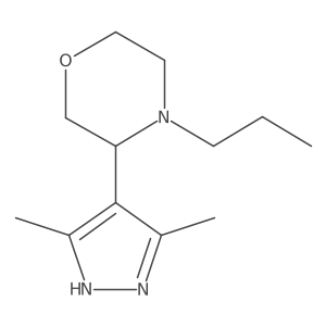 3-(3,5-Dimethyl-1H-pyrazol-4-yl)-4-propylmorpholine Structure