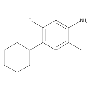 4-Cyclohexyl-5-fluoro-2-methylaniline Structure
