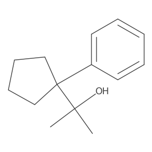 2-(1-Phenylcyclopentyl)propan-2-ol结构式