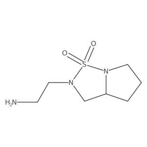 2-(2-Aminoethyl)hexahydropyrrolo[1,2-b][1,2,5]thiadiazole 1,1-dioxide Structure