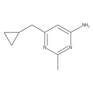 6-(Cyclopropylmethyl)-2-methylpyrimidin-4-amine Structure