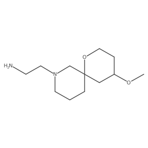 2-(4-Methoxy-1-oxa-8-azaspiro[5.5]undecan-8-yl)ethan-1-amine Structure