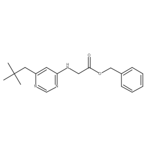 Benzyl 2-{[6-(2,2-dimethylpropyl)pyrimidin-4-yl]amino}acetate Structure