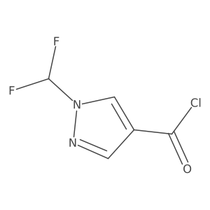 1-(difluoromethyl)-1H-pyrazole-4-carbonyl chloride结构式