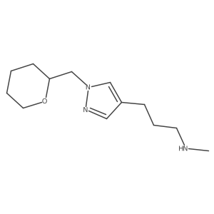 methyl(3-{1-[(oxan-2-yl)methyl]-1H-pyrazol-4-yl}propyl)amine结构式