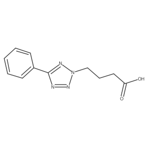 4-(5-phenyl-2H-1,2,3,4-tetrazol-2-yl)butanoic acid Structure