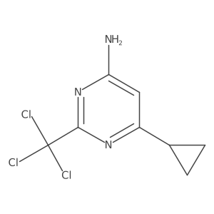 6-Cyclopropyl-2-(trichloromethyl)pyrimidin-4-amine结构式