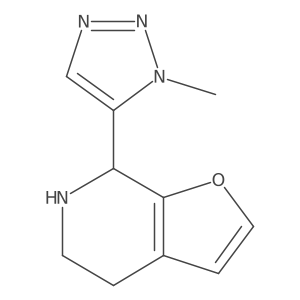 5-{4H,5H,6H,7H-furo[2,3-c]pyridin-7-yl}-1-methyl-1H-1,2,3-triazole Structure