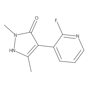 4-(2-fluoropyridin-3-yl)-1,3-dimethyl-1H-pyrazol-5-ol Structure