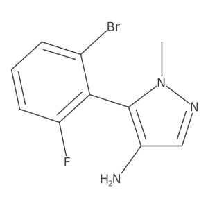 5-(2-bromo-6-fluorophenyl)-1-methyl-1H-pyrazol-4-amine Structure