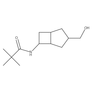 N-[3-(hydroxymethyl)bicyclo[3.2.0]heptan-6-yl]-2,2-dimethylpropanamide结构式
