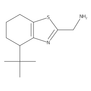(4-Tert-butyl-4,5,6,7-tetrahydro-1,3-benzothiazol-2-yl)methanamine结构式