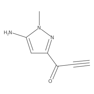 1-(5-amino-1-methyl-1H-pyrazol-3-yl)prop-2-yn-1-one结构式
