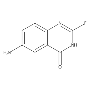 6-Amino-2-fluoro-3,4-dihydroquinazolin-4-one结构式