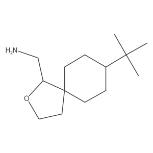 {8-Tert-butyl-2-oxaspiro[4.5]decan-1-yl}methanamine结构式