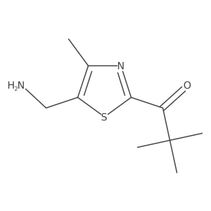 1-[5-(Aminomethyl)-4-methyl-1,3-thiazol-2-yl]-2,2-dimethylpropan-1-one结构式