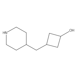 3-(Piperidin-4-ylmethyl)cyclobutan-1-ol Structure