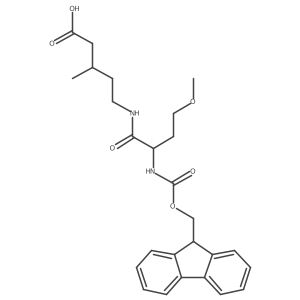 5-[2-({[(9H-fluoren-9-yl)methoxy]carbonyl}amino)-4-methoxybutanamido]-3-methylpentanoic acid结构式