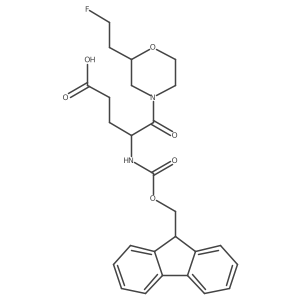 4-({[(9H-fluoren-9-yl)methoxy]carbonyl}amino)-5-[2-(2-fluoroethyl)morpholin-4-yl]-5-oxopentanoic acid Structure