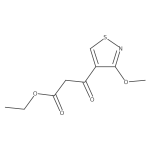 Ethyl 3-(3-methoxy-1,2-thiazol-4-yl)-3-oxopropanoate Structure
