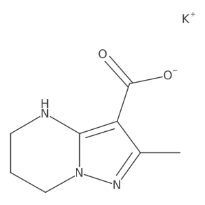Potassium 2-methyl-4,5,6,7-tetrahydropyrazolo[1,5-a]pyrimidine-3-carboxylate Structure