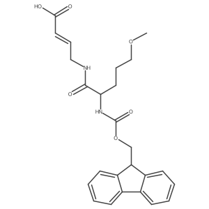 4-[2-({[(9H-fluoren-9-yl)methoxy]carbonyl}amino)-5-methoxypentanamido]but-2-enoic acid结构式