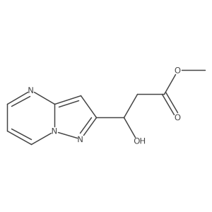 methyl (3S)-3-hydroxy-3-{pyrazolo[1,5-a]pyrimidin-2-yl}propanoate结构式