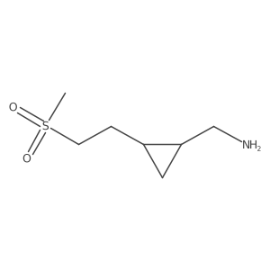 rac-[(1R,2S)-2-(2-methanesulfonylethyl)cyclopropyl]methanamine Structure