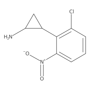 rac-(1R,2S)-2-(2-chloro-6-nitrophenyl)cyclopropan-1-amine结构式