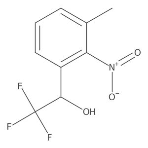 (1R)-2,2,2-trifluoro-1-(3-methyl-2-nitrophenyl)ethan-1-ol结构式