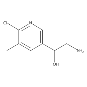 (1R)-2-amino-1-(6-chloro-5-methylpyridin-3-yl)ethan-1-ol Structure