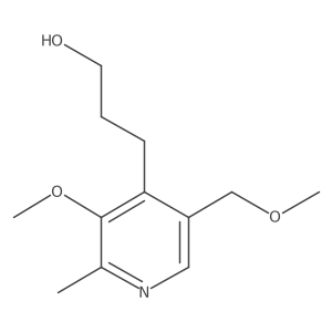 3-[3-Methoxy-5-(methoxymethyl)-2-methylpyridin-4-yl]propan-1-ol结构式