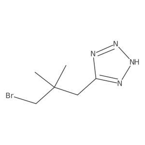 5-(3-bromo-2,2-dimethylpropyl)-1H-1,2,3,4-tetrazole Structure