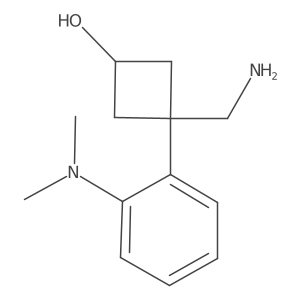 3-(Aminomethyl)-3-[2-(dimethylamino)phenyl]cyclobutan-1-ol Structure
