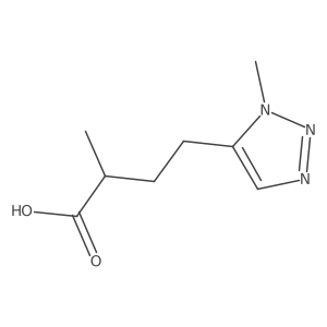 2-methyl-4-(1-methyl-1H-1,2,3-triazol-5-yl)butanoic acid结构式