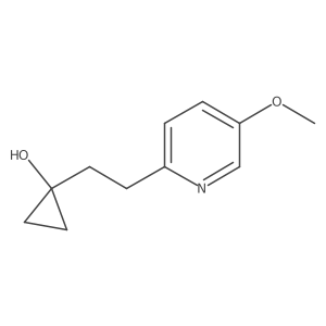 1-[2-(5-Methoxypyridin-2-yl)ethyl]cyclopropan-1-ol结构式