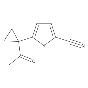 5-(1-Acetylcyclopropyl)thiophene-2-carbonitrile结构式
