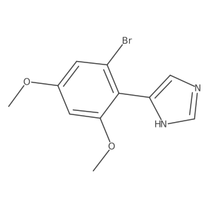 4-(2-bromo-4,6-dimethoxyphenyl)-1H-imidazole结构式