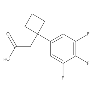 2-[1-(3,4,5-Trifluorophenyl)cyclobutyl]acetic acid结构式