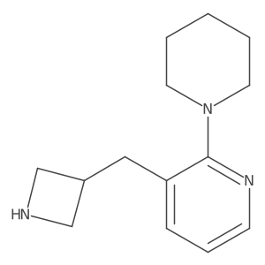 3-[(Azetidin-3-yl)methyl]-2-(piperidin-1-yl)pyridine Structure