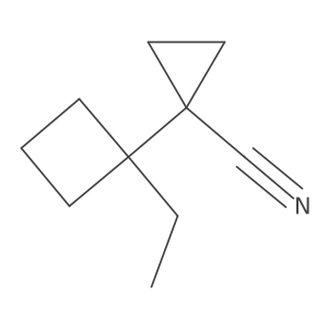 1-(1-Ethylcyclobutyl)cyclopropane-1-carbonitrile Structure