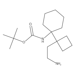 tert-butyl N-{1-[1-(2-aminoethyl)cyclobutyl]cyclohexyl}carbamate结构式