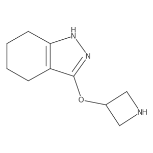 3-(azetidin-3-yloxy)-4,5,6,7-tetrahydro-1H-indazole结构式
