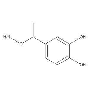 4-[1-(Aminooxy)ethyl]benzene-1,2-diol结构式