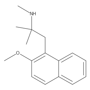 [1-(2-Methoxynaphthalen-1-yl)-2-methylpropan-2-yl](methyl)amine Structure