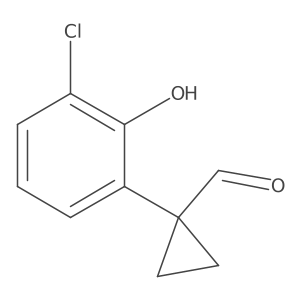 1-(3-Chloro-2-hydroxyphenyl)cyclopropane-1-carbaldehyde Structure