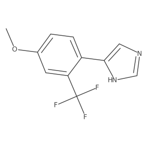 4-[4-methoxy-2-(trifluoromethyl)phenyl]-1H-imidazole结构式