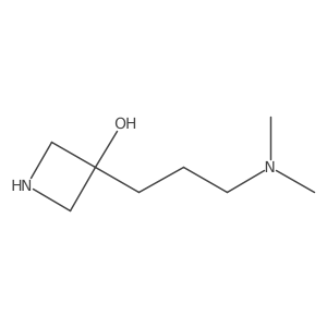 3-[3-(Dimethylamino)propyl]azetidin-3-ol结构式