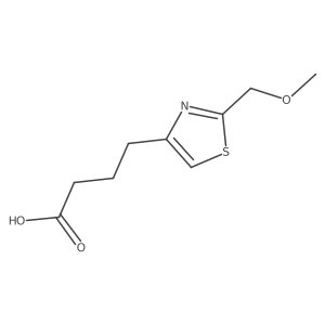 4-[2-(Methoxymethyl)-1,3-thiazol-4-yl]butanoic acid Structure